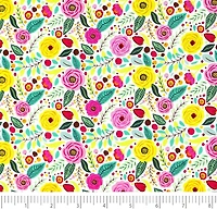 SINGER Modern Floral Designed by Denise Palmer Cotton Fabrics Bundle
