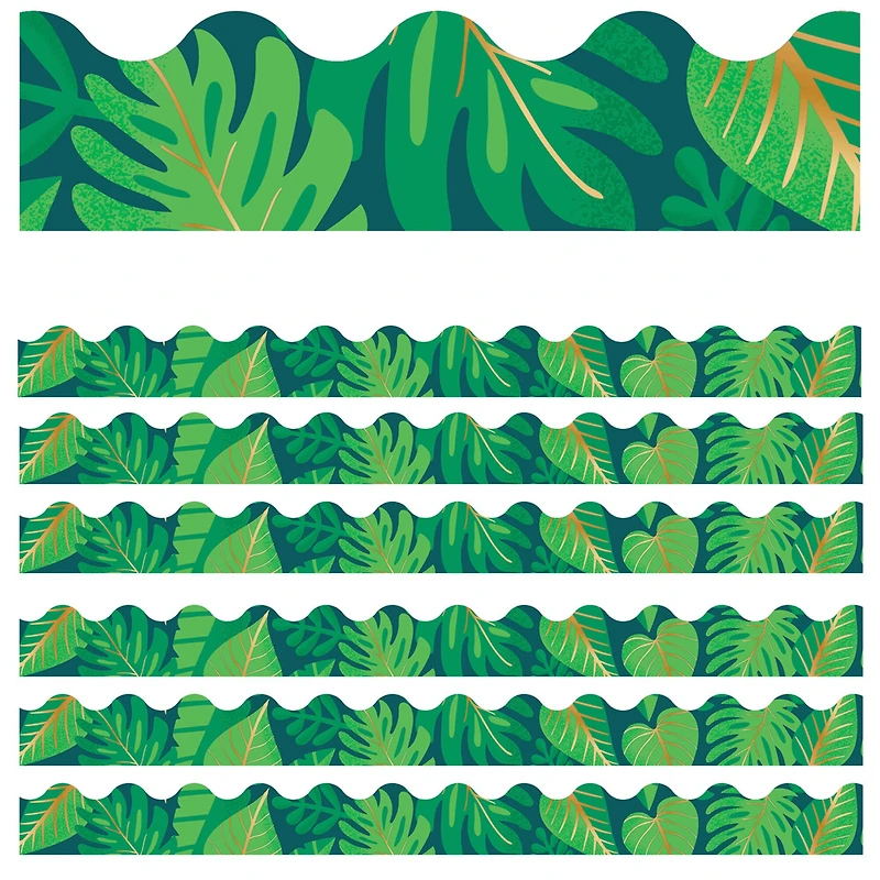 Carson Dellosa Education® One World Tropical Leaves Border, 234ft.