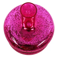 6" Dark Pink Mercury Glass Taper Candle Holder by Ashland®