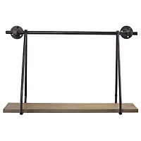 Rustic Hanging Wall Shelves Set