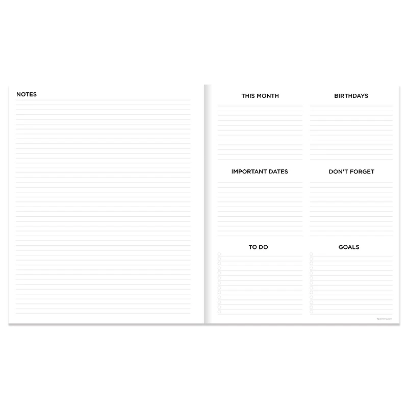 2024 Super Cali Camo Large Monthly Planner