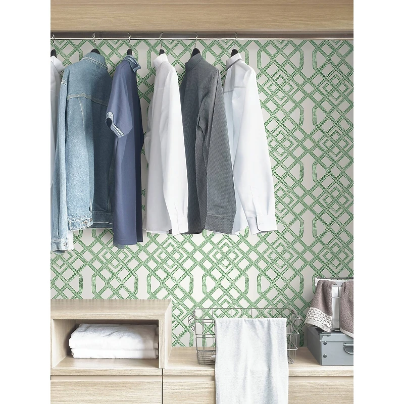 NuWallpaper Green Tanner Peel & Stick Wallpaper