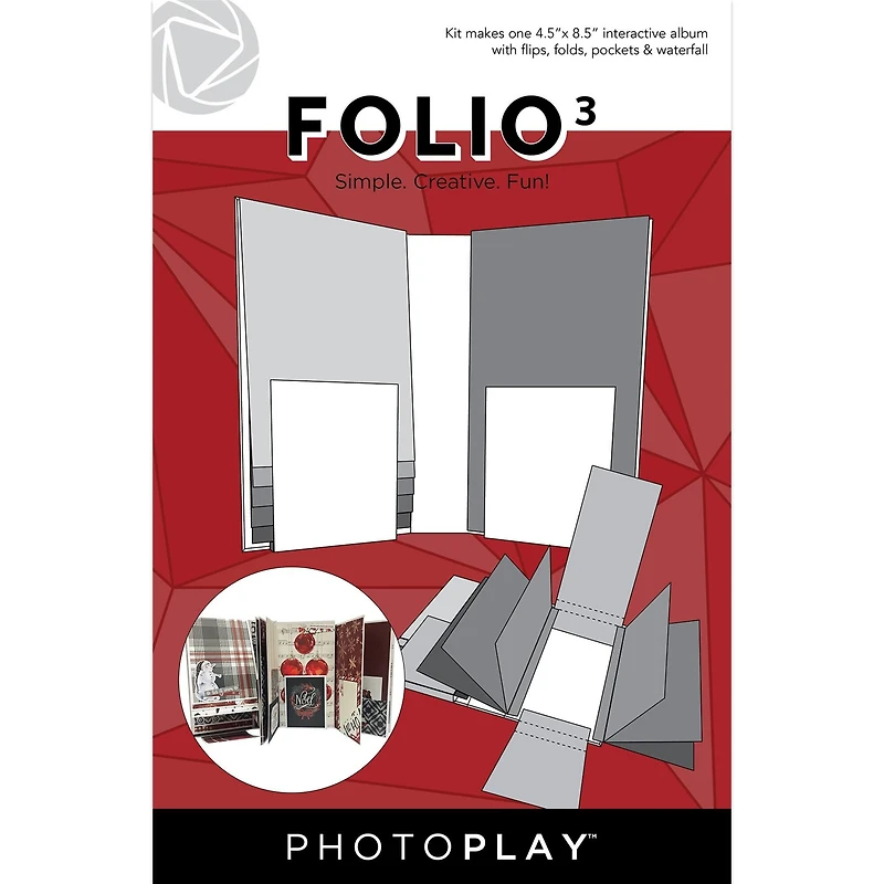 Photoplay™ White 4.5" x 8.5" Folio