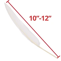 S&S® Worldwide White Long Quill Feathers, 144ct.