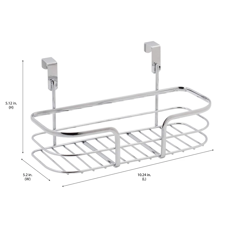 Kitchen Details Small Chrome Over the Cabinet Organizer