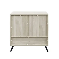 Walker Edison Birch 2 Door Accent Cabinet