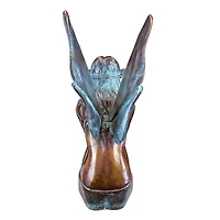 Design Toscano 18" Bird Fairy Cast Bronze Garden Statue