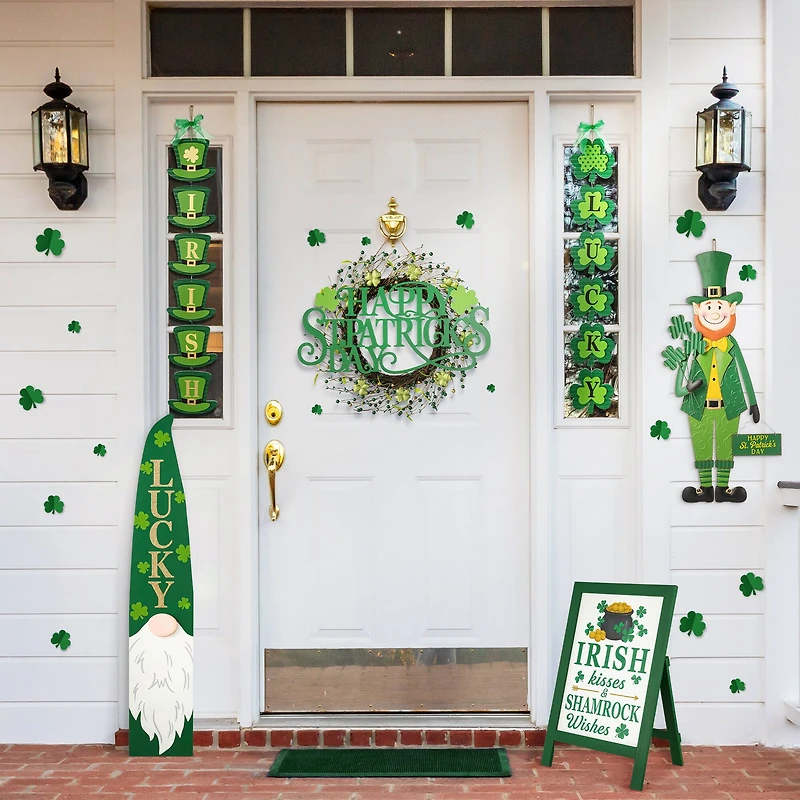 Glitzhome® 24" Metal "HAPPY St. Patrick's Day" Wall Decor