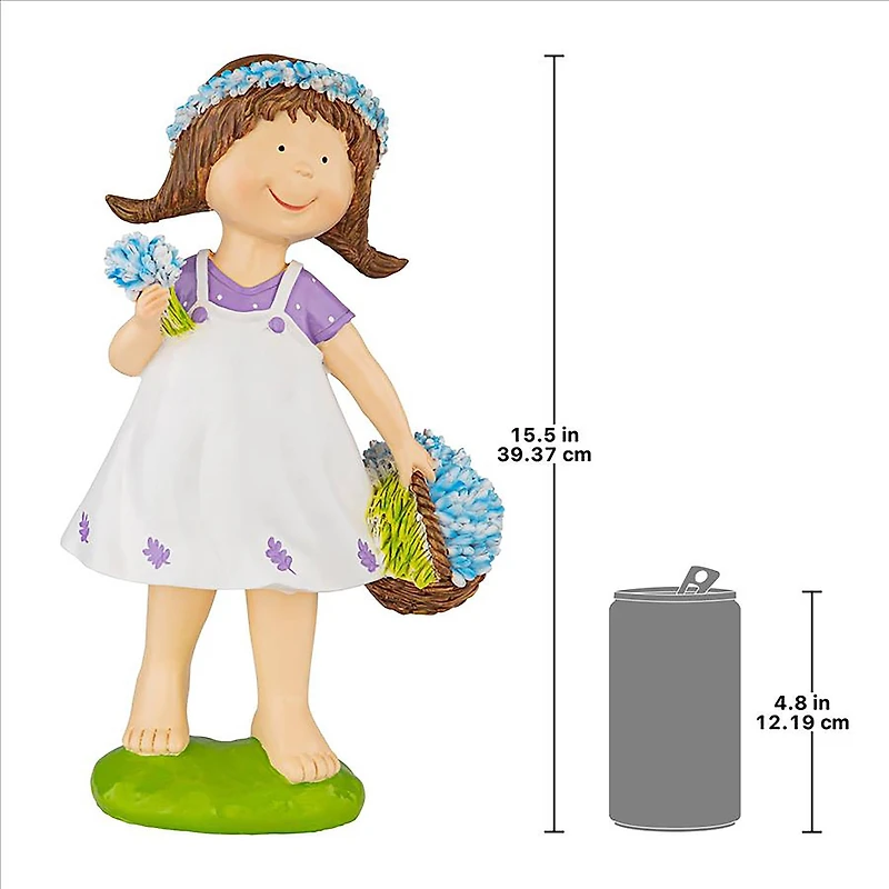 Design Toscano 15" Juliette Springtime Child Garden Statue