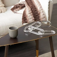 27" Clear Acrylic Plastic Chain Oval Link Sculpture