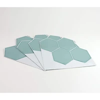 WallPops Hex Peel & Stick Backsplash Tiles
