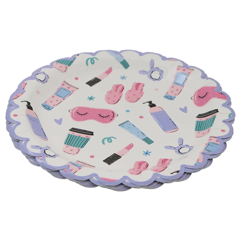 9" Scalloped Spa Day Dinner Plates, 8ct. by Celebrate It™