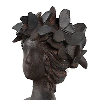 22" Dark Gray Woman Sculpture
