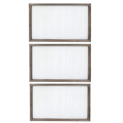 ArtSkills® 19" Large Rustic Framed Wooden Plaque Set