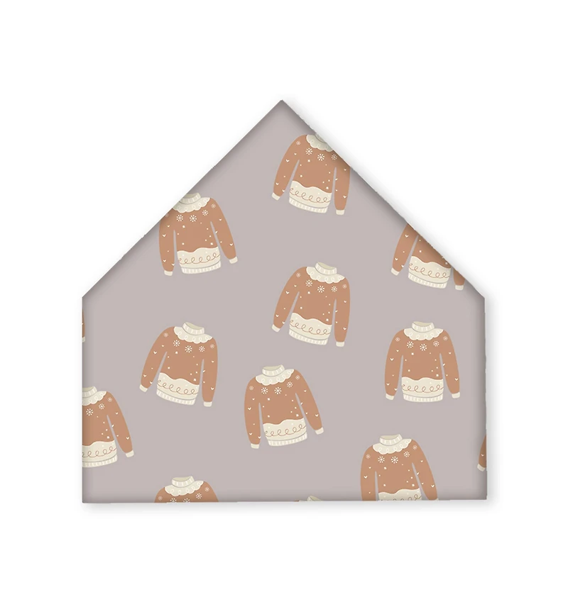 Sweater Weather 12x12 House Shaped Canvas