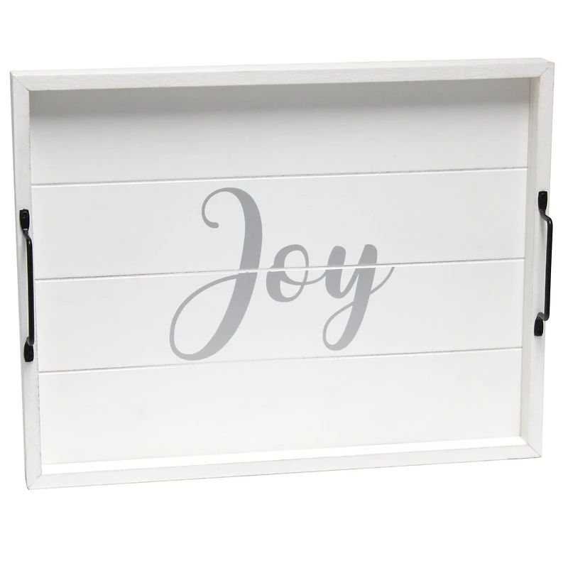 Elegant Designs™ 15.5" Joy Serving Tray with Handles