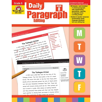 Evan-Moor® Daily Paragraph Editing Book, Grade 8