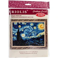 RIOLIS Van Gogh's Starry Night Counted Cross Stitch Kit
