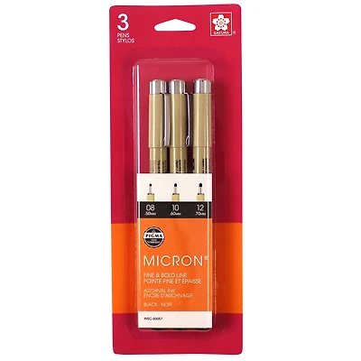 Pigma® Micron® 3 Pen Set