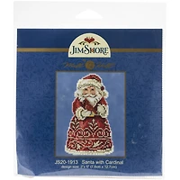 Mill Hill® Jim Shore Santa With Cardinal Counted Cross Stitch Kit