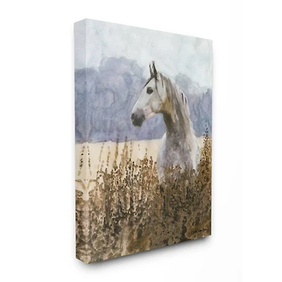 Stupell Industries Wild Horse in Tall Grass Canvas Wall Art