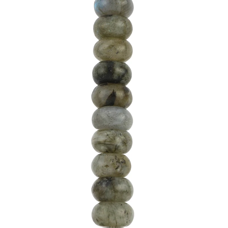 Green Labradorite Rondelle Beads, 8mm by Bead Landing™