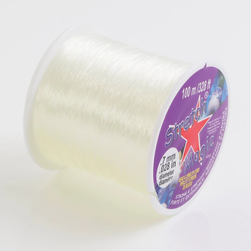 Stretch Magic® 0.7mm Clear Bead & Jewelry Cord, 100m