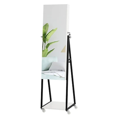 NEX™ 5ft. Pure White Jewelry Armoire on Casters