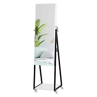 NEX™ 5ft. Pure White Jewelry Armoire on Casters