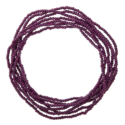 12 Pack: Purple Glass Medium Rondelle Seed Beads, 6/0 by Bead Landing™