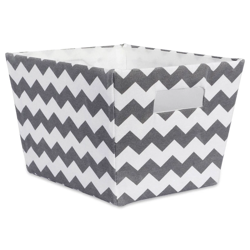 Polyester Chevron Trapezoid Bin