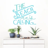 WallPops Beach is Calling Wall Quote