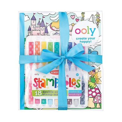 OOLY Princesses & Fairies Stampables Coloring Pack