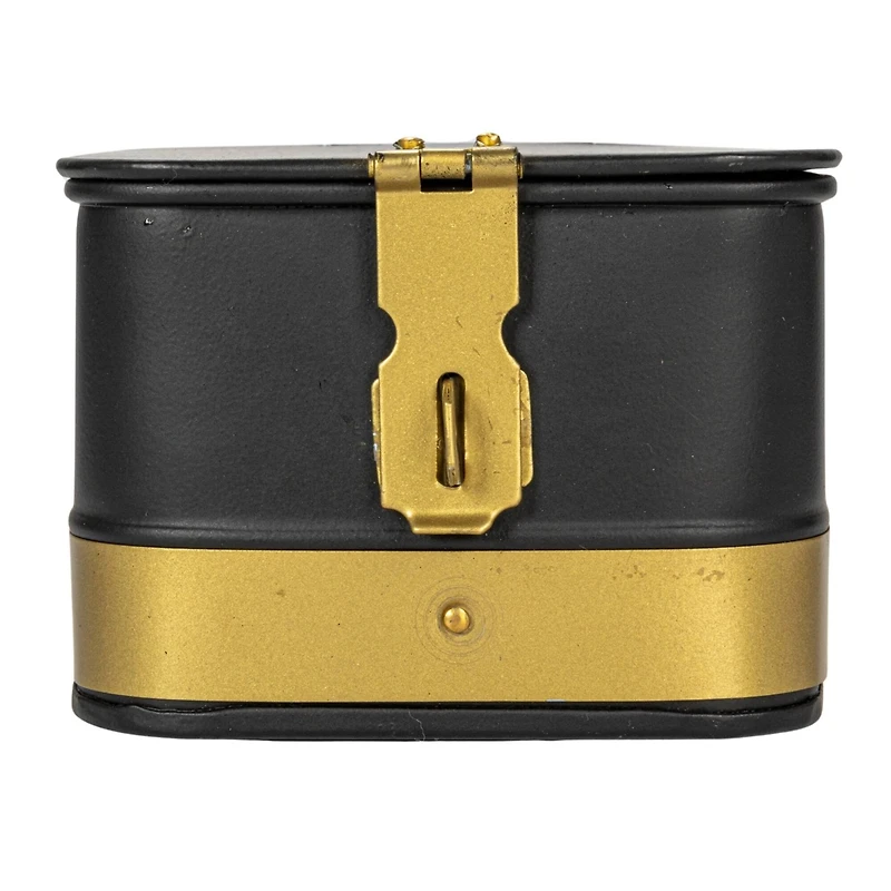 Hello Honey® Black Square Metal Nesting Storage Boxes with Hasp Lock