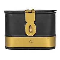 Hello Honey® Black Square Metal Nesting Storage Boxes with Hasp Lock