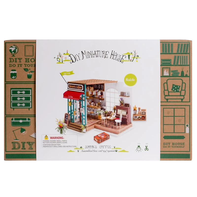 Rolife® Simon's Coffee Shop DIY Miniature House Kit