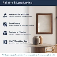 Head West 28" Bronze & Copper Oil-Rubbed Framed Wall Mirror