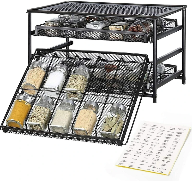 NEX™ 3-Tier 30-Bottle Spice Rack Organizer