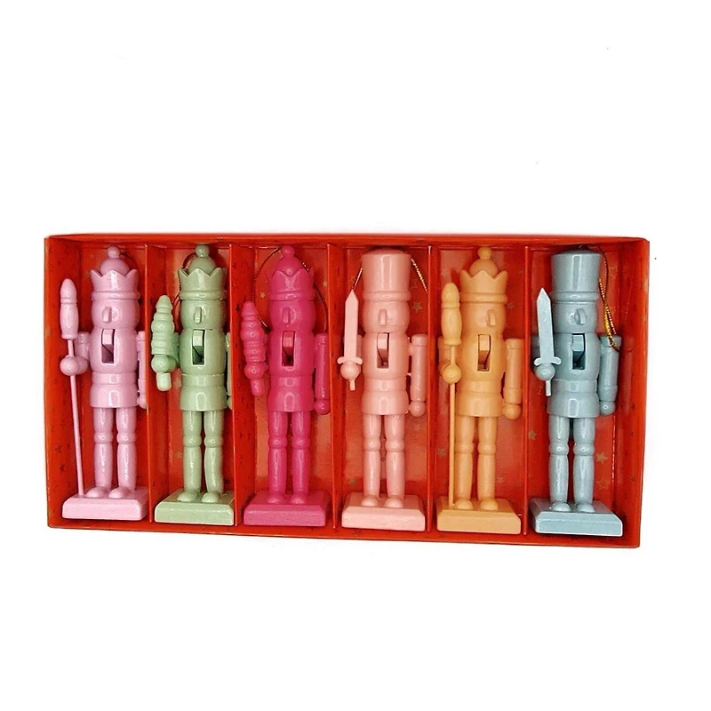 Wizardi Classic Wooden Nutcracker Decoration Set
