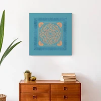 Bright Boho Bandana 20" x 20" Canvas Wall Art
