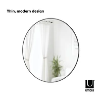 Umbra 24" Titanium Hubba Round Mirror
