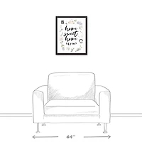 Home Sweet Home Gym 16" x 20" Black Framed Canvas