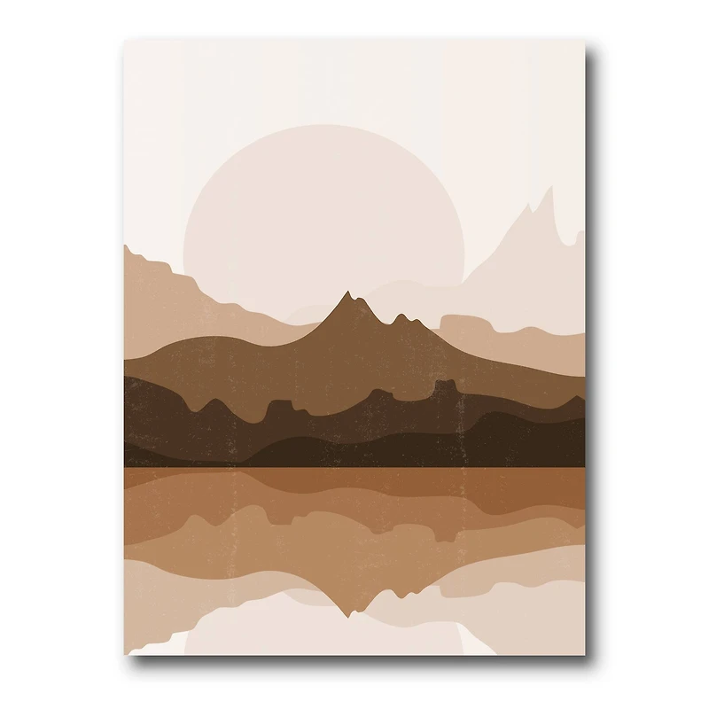 Designart - Minimalist Terracotta Landscape