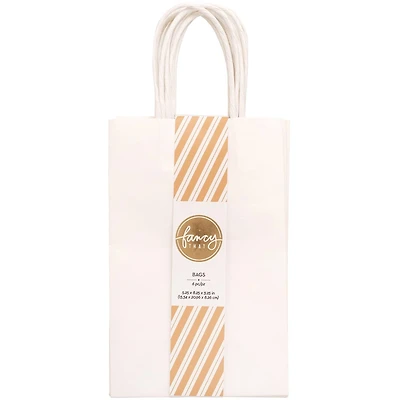 American Crafts™ Fancy That Small White Gift Bags, 6ct.