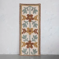 Hello Honey® 5ft. Cotton Tufted Floor Runner with Flowers