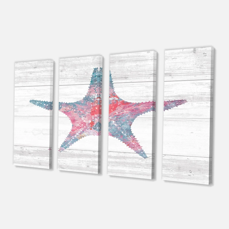 Designart - Pink Starfish Ocean Life