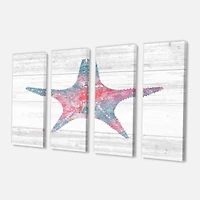 Designart - Pink Starfish Ocean Life