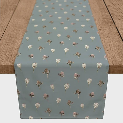 72" Cottage Florals Cotton Twill Runner