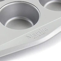 Martha Stewart Gray 12 Cup Nonstick Carbon Steel Muffin Pan