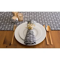 Black and White Triangle Table Runner 14" x 72"